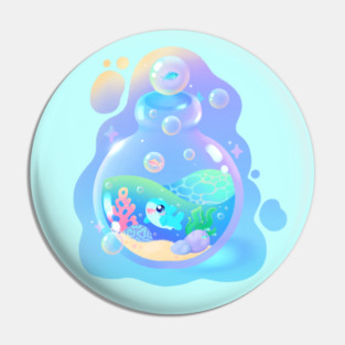 Mini Ocean Potion Bottle Pin