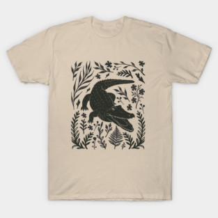 Linocut Alligator T-Shirt