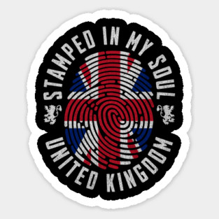 Stamped in My Soul United Kingdom Flag British Pride Magnet