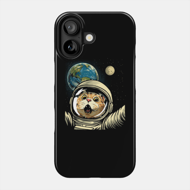 Cat Selfie Astronaut Phone Case by GoshWow®