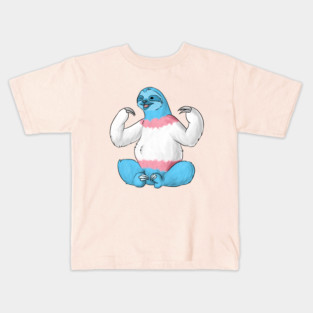 Trans Pride Sloth Kids T-Shirt