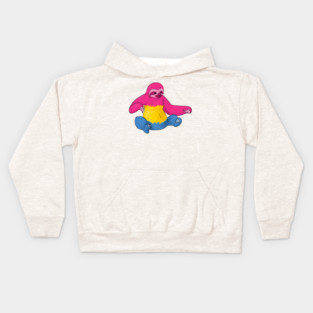 Pansexual Pride Sloth Kids Hoodie
