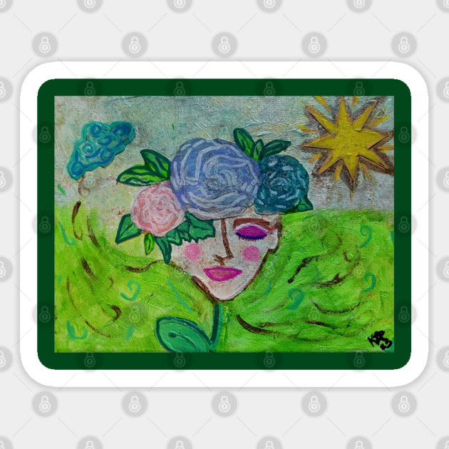 Grow Sticker by Kristonya Art