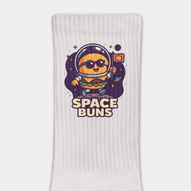 Space Buns  Funny Astronaut Burger in Space Design by Anne Lee