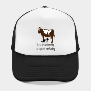cat milks cow,this relationship is quite confusing, t shirt, coffee mug, hoodie, sticker, gift, cap Hat