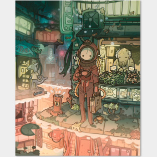 Underwater city Posters and Art