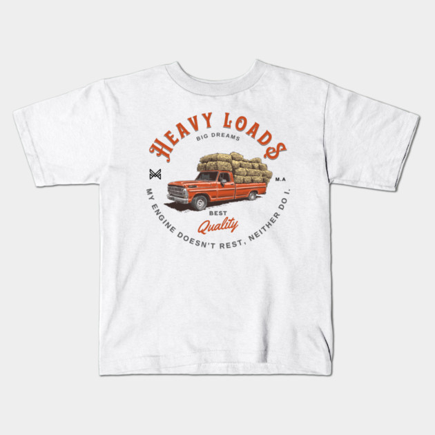 Ford Truck heavy loads Kids T-Shirt by monsalveautos