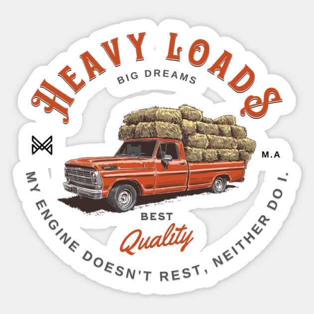Ford Truck heavy loads Sticker by monsalveautos