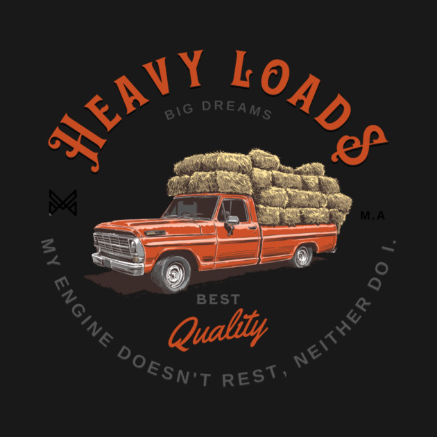 Pickup work truck. Heavy loads, big dreams by monsalveautos