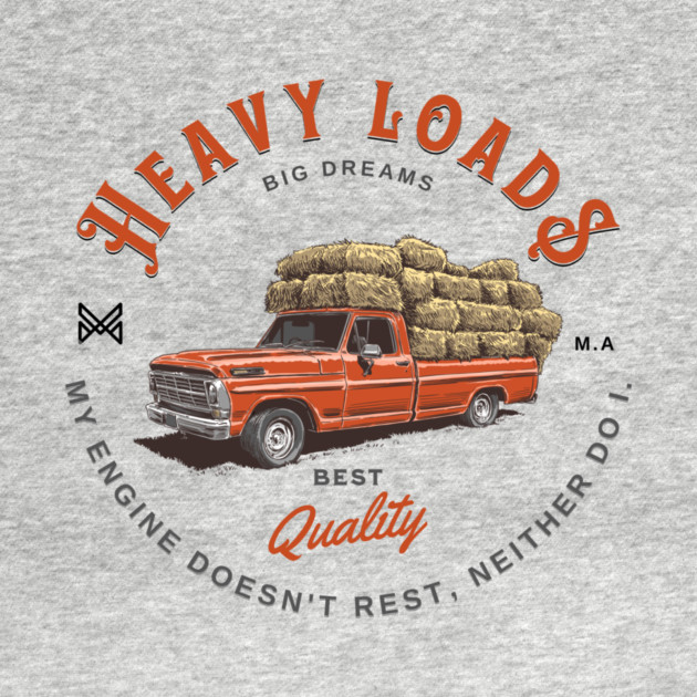 Pickup work truck. Heavy loads, big dreams by monsalveautos