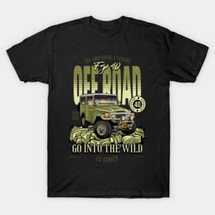 Classic Toyota FJ40 Illustration | Vintage Automotive Art T-Shirt