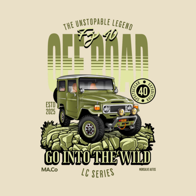 Classic Toyota FJ40 Illustration | Vintage Automotive Art by monsalveautos