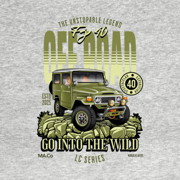 Classic Toyota FJ40 Illustration | Vintage Automotive Art by monsalveautos