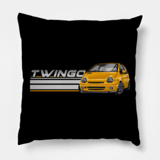 Renault Twingo yellow – Art on Wheels Pillow