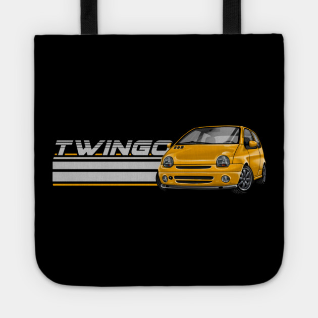 Renault Twingo yellow – Art on Wheels Tote by monsalveautos