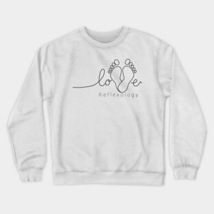 Love Reflexology (black design) Crewneck Sweatshirt