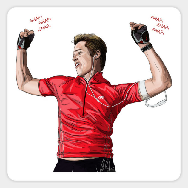 Burn After Reading: Finger Snap Dance Magnet by 51Deesigns