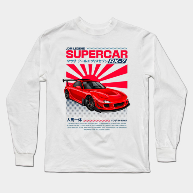 Mazda RX-7 JDM Long Sleeve T-Shirt by monsalveautos