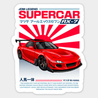 Mazda RX-7 JDM Sticker