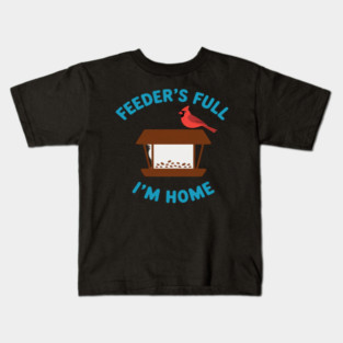 Bird Feeder Backyard Bird Watcher Birdseed Nerd Kids T-Shirt