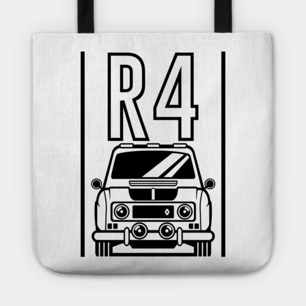 Renault 4 Classic Car | vintage cars Tote by monsalveautos