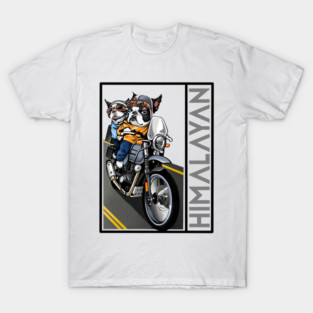 biker dog royal enfield himalayan T-Shirt