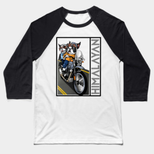 biker dog royal enfield himalayan Baseball T-Shirt