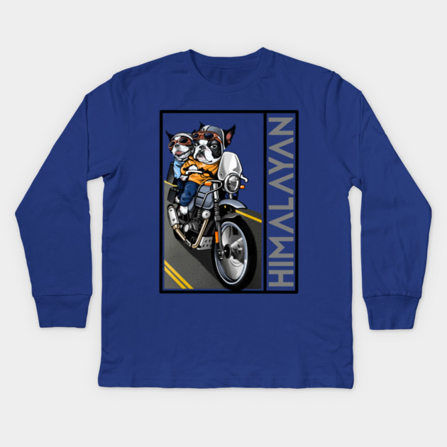 Royal Enfield Himalayan Kids Long Sleeve T-Shirt by monsalveautos