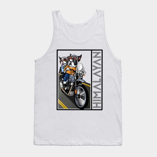 biker dog royal enfield himalayan Tank Top by monsalveautos