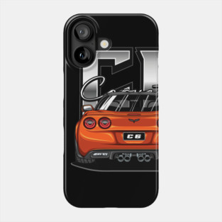 Chevy Corvette C6 (Inferno Orange) Phone Case