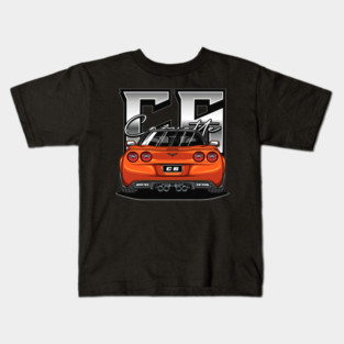 Chevy Corvette C6 (Inferno Orange) Kids T-Shirt