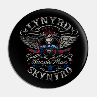 Lynyrd Skynyrd Tour 2012 Simple Man Vintage Pin