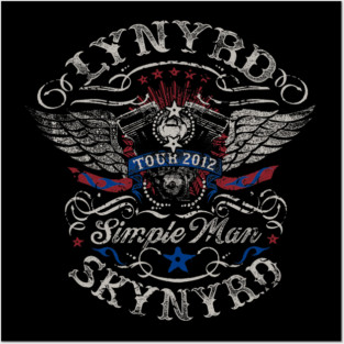 Lynyrd Skynyrd Tour 2012 Simple Man Vintage Posters and Art