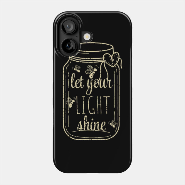 Inspirational Firefly Mason Jar Vintage Quote Design Phone Case by TuncGK