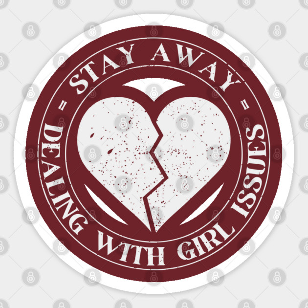 Sarcastic Grunge Broken Heart Emo Style Gift Sticker by TuncGK