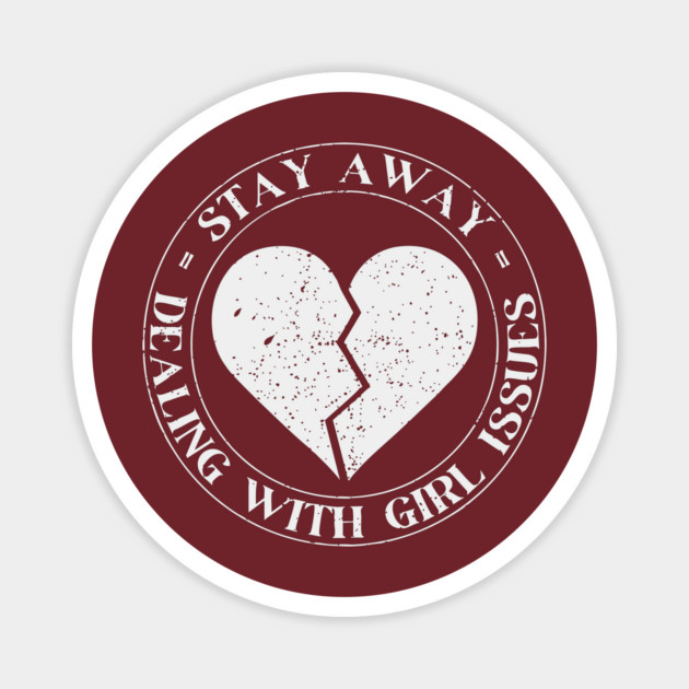 Sarcastic Grunge Broken Heart Emo Style Gift Magnet by TuncGK