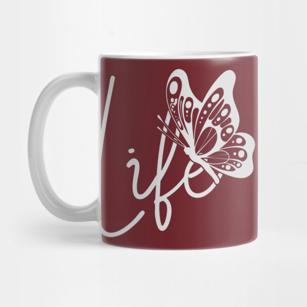 Inspirational Life Butterfly Minimalist Line Art Design by TuncGK
