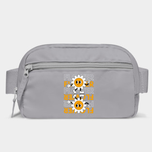 Groovy 70s Retro Smiley Face Flower Power Bag