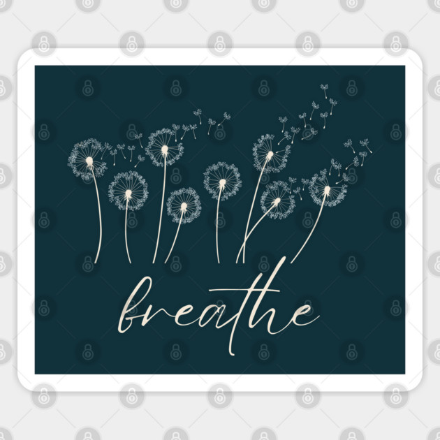 Inspirational Dandelion Lungs for Yoga and Meditation Sticker by TuncGK