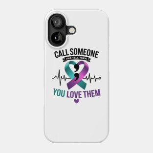 Ribbon Suicide Prevention Suicide Awareness Phone Case