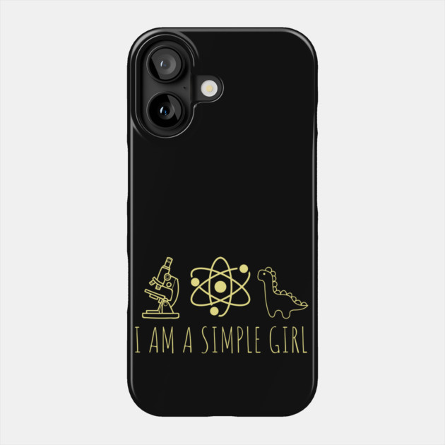 Funny Science is for Girls STEM Teacher Gift Phone Case by TuncGK