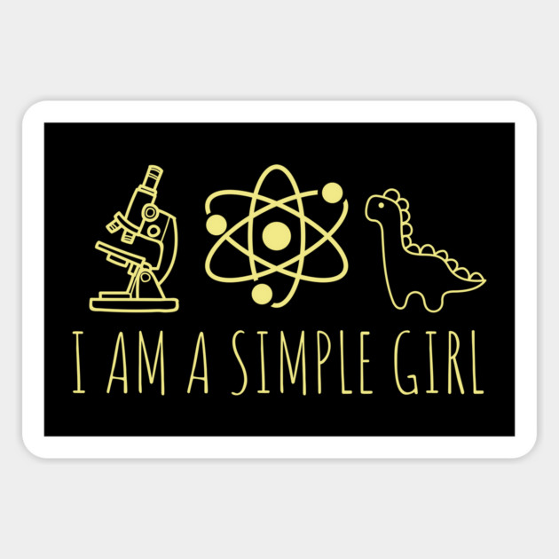 Funny Science is for Girls STEM Teacher Gift Magnet by TuncGK