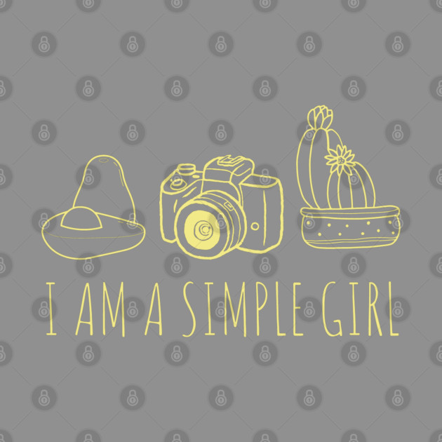 Simple Girl Design for Photographers and Travelers by TuncGK