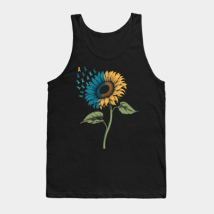 Suicide Prevention Awareness Sunflower Tank Top