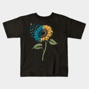 Suicide Prevention Awareness Sunflower Kids T-Shirt