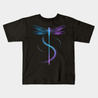 Suicide Prevention Awareness Warrior Teal Purple Dragonfly Kids T-Shirt