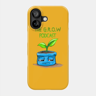 The Grow Podcast Transparent tee Phone Case