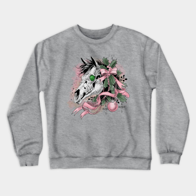Mari Lwyd Crewneck Sweatshirt by H. R. Sinclair