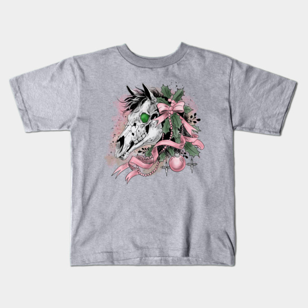 Mari Lwyd Kids T-Shirt by H. R. Sinclair
