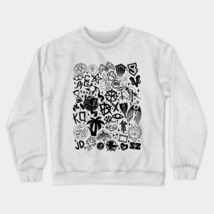 WWE ROSTER COLLAGE IN BLACK Crewneck Sweatshirt